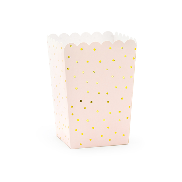 6 Popcornboxen in Rosa